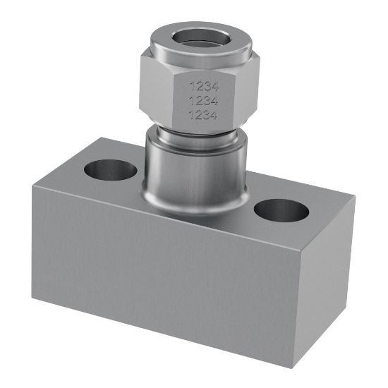 Picture of Parker HK6MO4A - Instrument Flange Adaptors - Kidney, Oval Flanges - HK Series