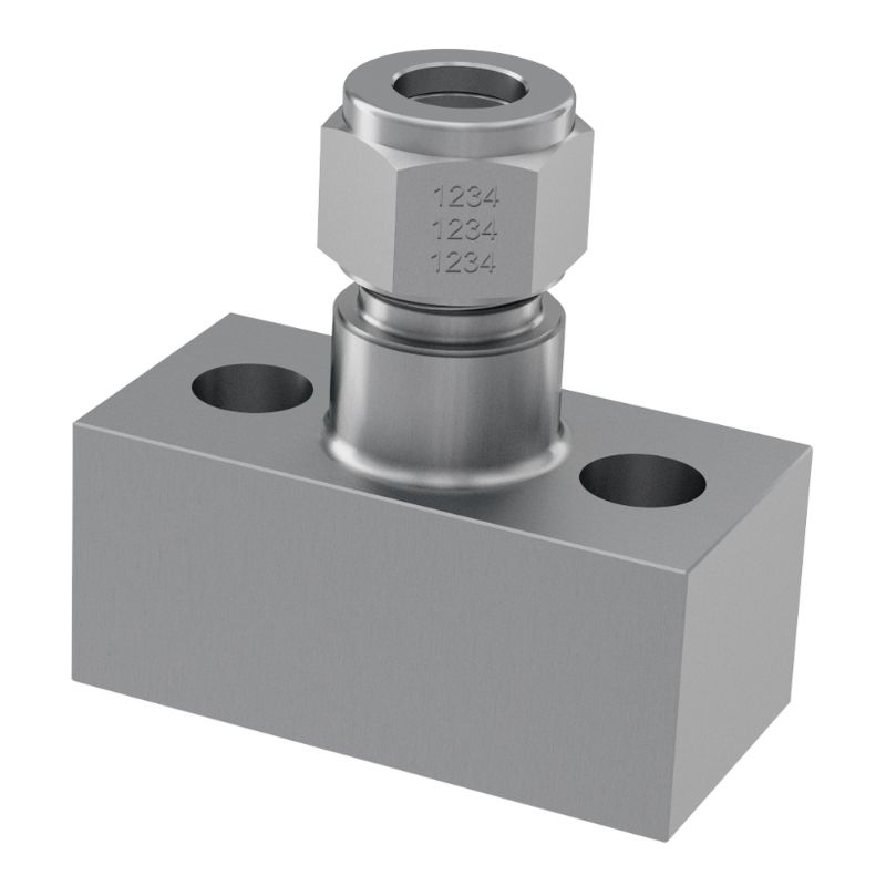 Picture of Parker HK6MO4A - Instrument Flange Adaptors - Kidney, Oval Flanges - HK Series