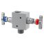 Picture of Parker HL6MO2V8M8F4FHPNC - 2, 3 and 5 Valve instrument manifolds, needle pattern, remote mount - H Series