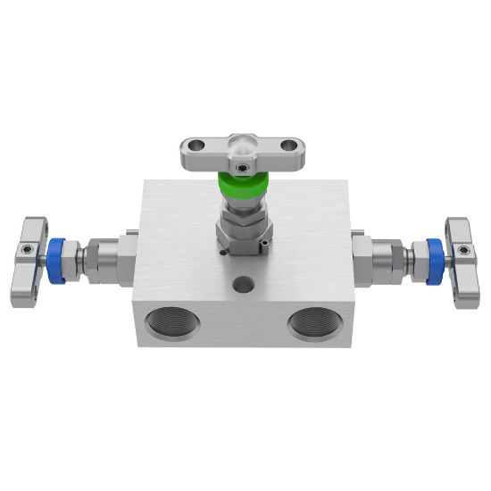 Picture of Parker HL6MO3MHP - 2, 3 and 5 Valve instrument manifolds, needle pattern, remote mount - H Series