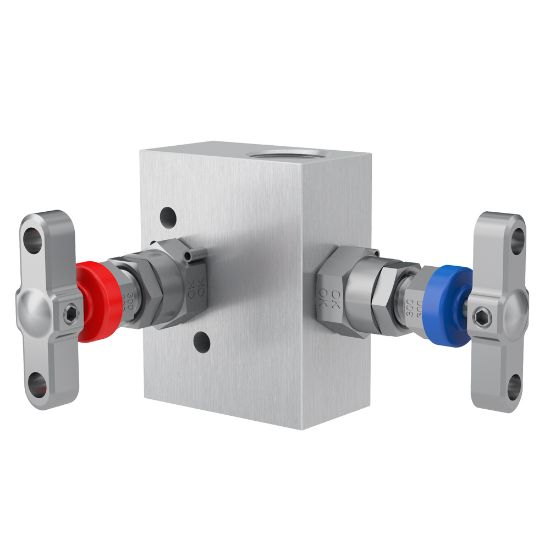 Picture of Parker HLLHVS2V - 2, 3 and 5 Valve instrument manifolds, needle pattern, remote mount - H Series