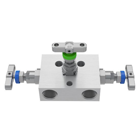 Picture of Parker HLS3MDTP3PNC - 2, 3 and 5 Valve instrument manifolds, needle pattern, remote mount - H Series