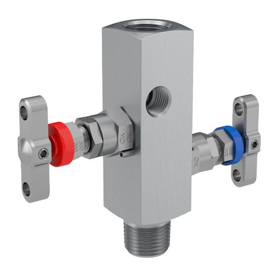 Picture of Parker HNLS2VPK - 2, 3 and 5 Valve instrument manifolds, needle pattern, remote mount - H Series