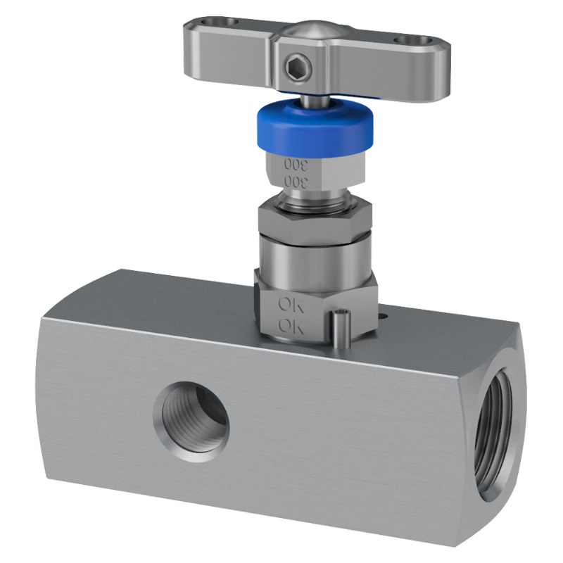 Picture of Parker HNVV6MO4FF3 - Gauge Valves with Single Vent Port, Needle Pattern – H Series