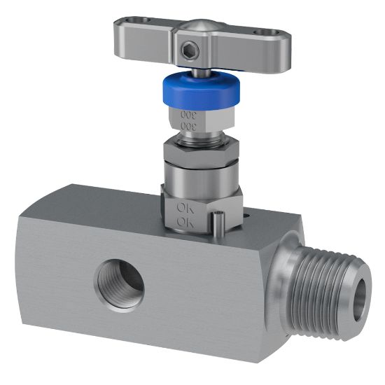 Picture of Parker HNVV6MO4M4FHP3 - Gauge Valves with Single Vent Port, Needle Pattern – H Series