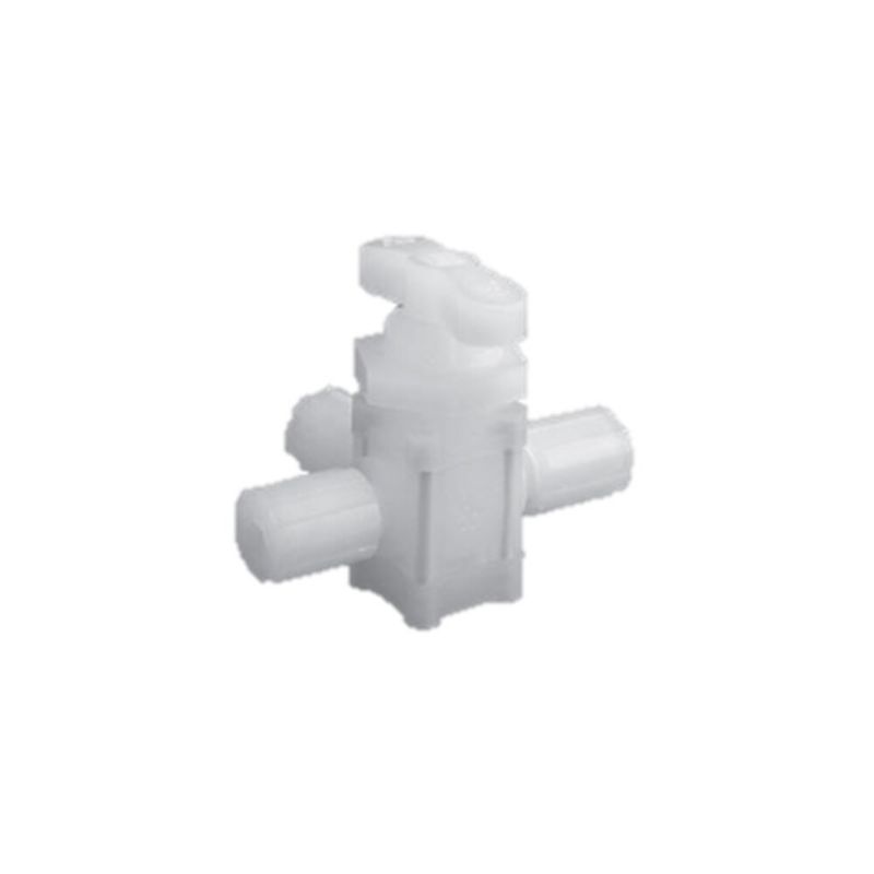 Picture of Parker MV-10-6324-02 - UHP PFA Manual Diaphragm (1/4 inch) 3 Way Valve – MV-10 Series