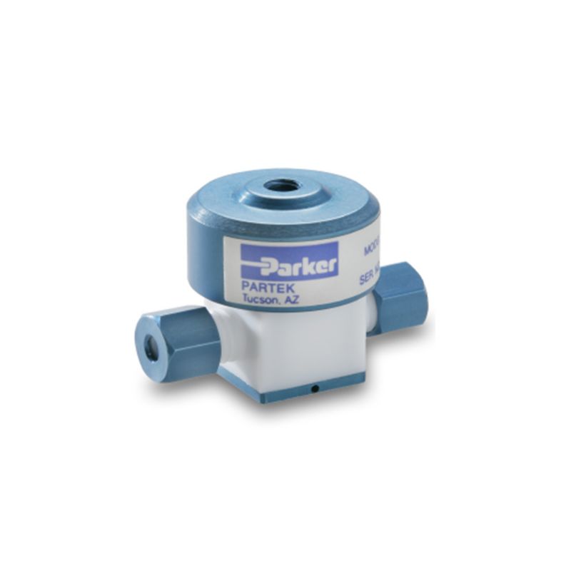 Picture of Parker PV-1-1134 - UHP PTFE Air-operated Miniature Diaphragm 2 Way or 3 Way Valve (1/8 inch) – PV-1 Series