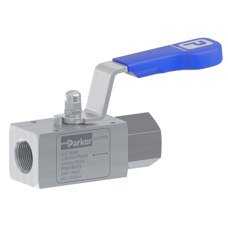 Picture of Parker S2BS8E10PK8N-P - Subsea Ball valve, 2-Way, Soft Seat