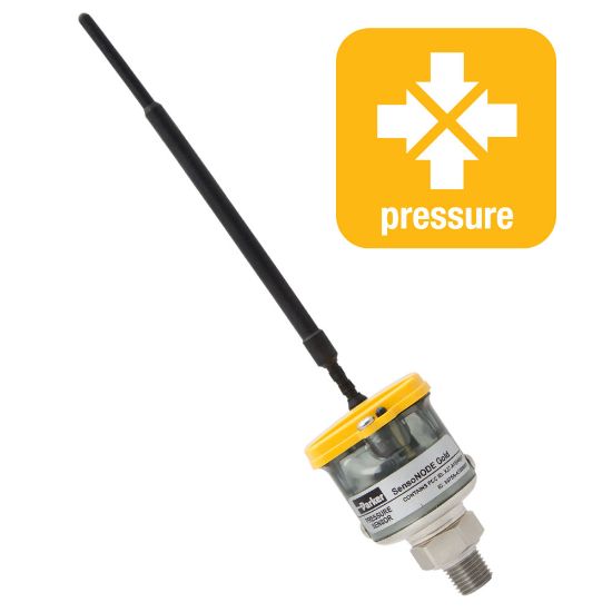 Picture of Parker SNPT2-10-2-4MP - Wireless SensoNODE™ Gold Sensors with Voice of the Machine™ Cloud Software - Continuous Condition Monitoring