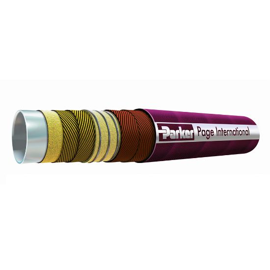 Picture of Parker 32-RCTW - OBSOLETE: Smoothbore Fluoropolymer Hose with EPDM Rubber Cover - RCTW/RCTB