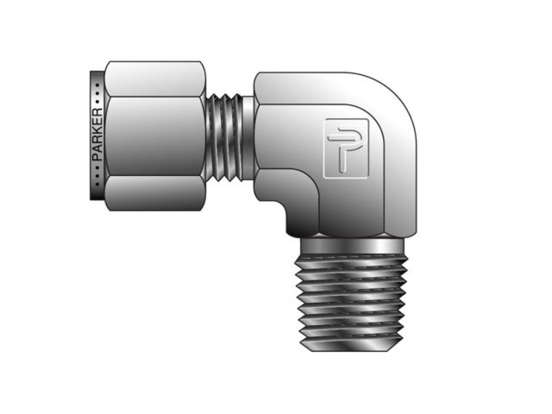 Picture of Parker 10-6 CBZ-B - CPI Inch Tube NPT Male Elbow - CBZ