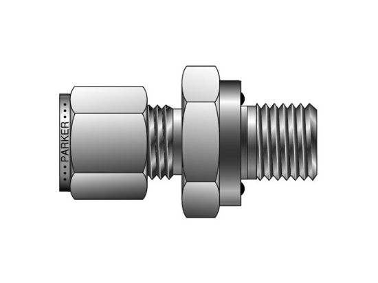 Picture of Parker 2-2 ZHBA5-B - CPI Inch Tube Male Connector to O-Ring Straight Thread - ZHBA5