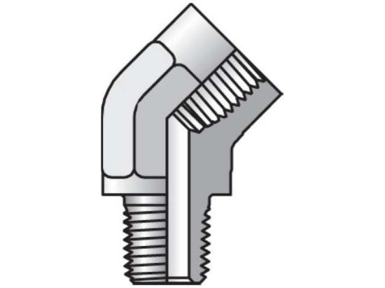 Picture of Parker 3/4 CD45-B BP - Pipe & Port 45° Elbow CD45