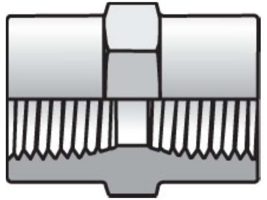 Picture of Parker 1/2 GG-B BP - Pipe & Port Coupling GG