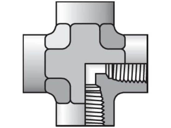 Picture of Parker 3/4 KMMOO-S BP - Pipe & Port Cross KMMOO