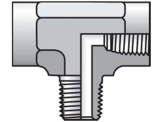Picture of Parker 1/2 MMS-B BP - Pipe & Port Tee MMS