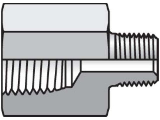 Picture of Parker 1/4 X 1/8 FG-B BP - Pipe & Port Reducer, Expander, Conversion FG