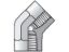 Picture of Parker 1/4 DD45-S BP - Pipe & Port 45° Elbow DD45