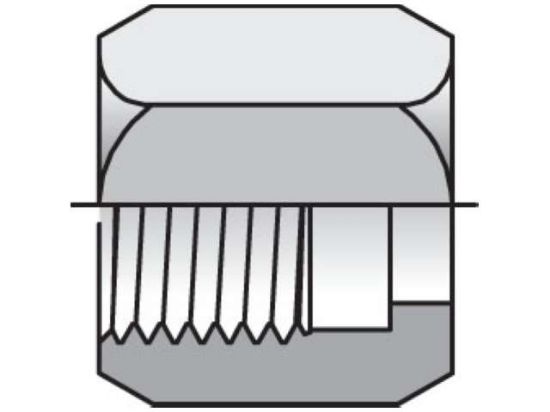Picture of Parker 2 BTX-S BP - Triple-Lok 37° Nut, Sleeve, Locknut BTX