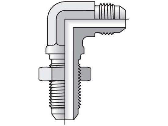 Picture of Parker 8 WEBTX-S - Triple-Lok 37° 90° Elbow WETX