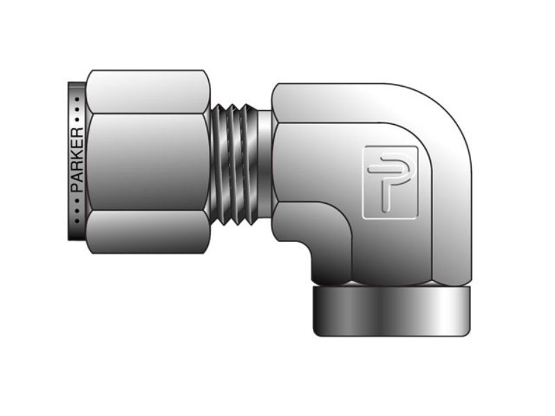 Picture of Parker 6FEL4N-B - A-LOK Inch Tube NPT Female Elbow - FEL