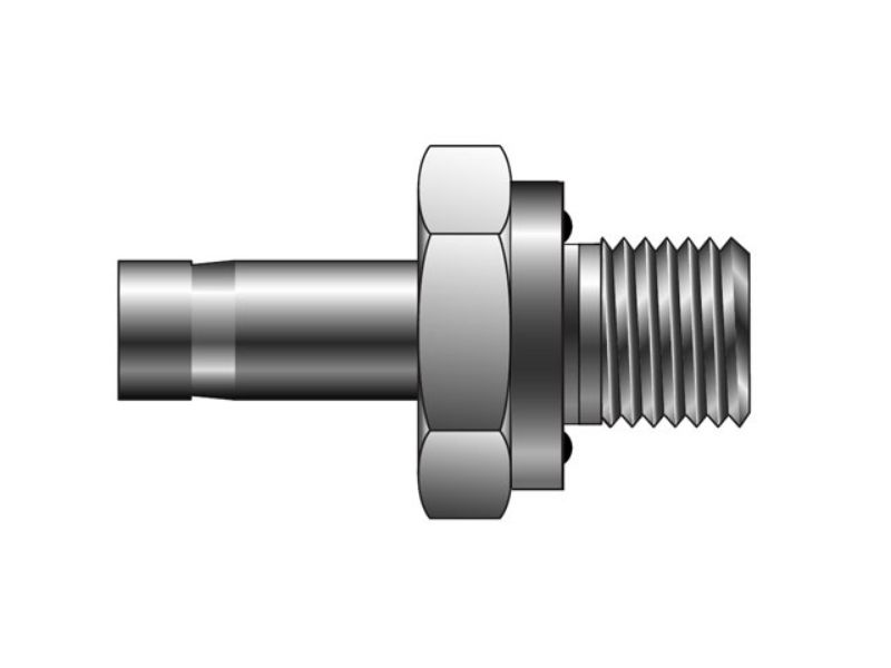 Picture of Parker 4M2TU4-316 - A-LOK Inch Tube Tube End to O-Ring Straight Thread - M2TU