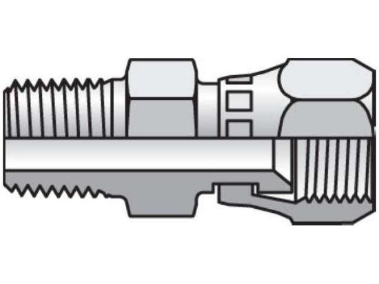 Picture of Parker 12 F6X-S BP - Triple-Lok 37° Straight Swivel F6X