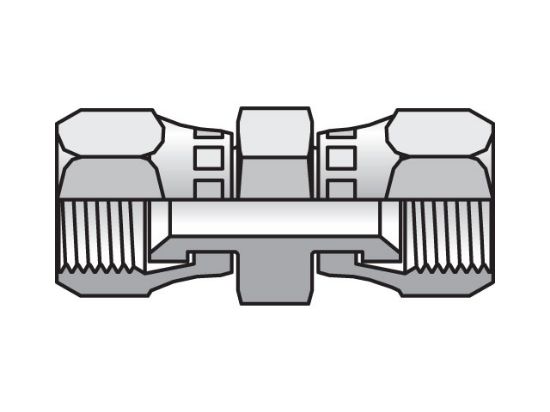 Picture of Parker 6 HX6-S BP - Triple-Lok 37° Straight Swivel HX6