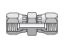 Picture of Parker 12 HX6-S BP - Triple-Lok 37° Straight Swivel HX6