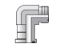Picture of Parker 12 LOEQ2-S FKM - Seal-Lok Flange 90° Flange Adapter LOEQ2