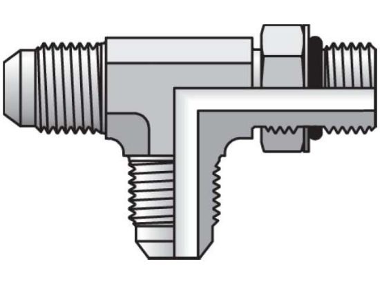 Picture of Parker 4 R5OX-S BP - Triple-Lok 37° Tee R5OX