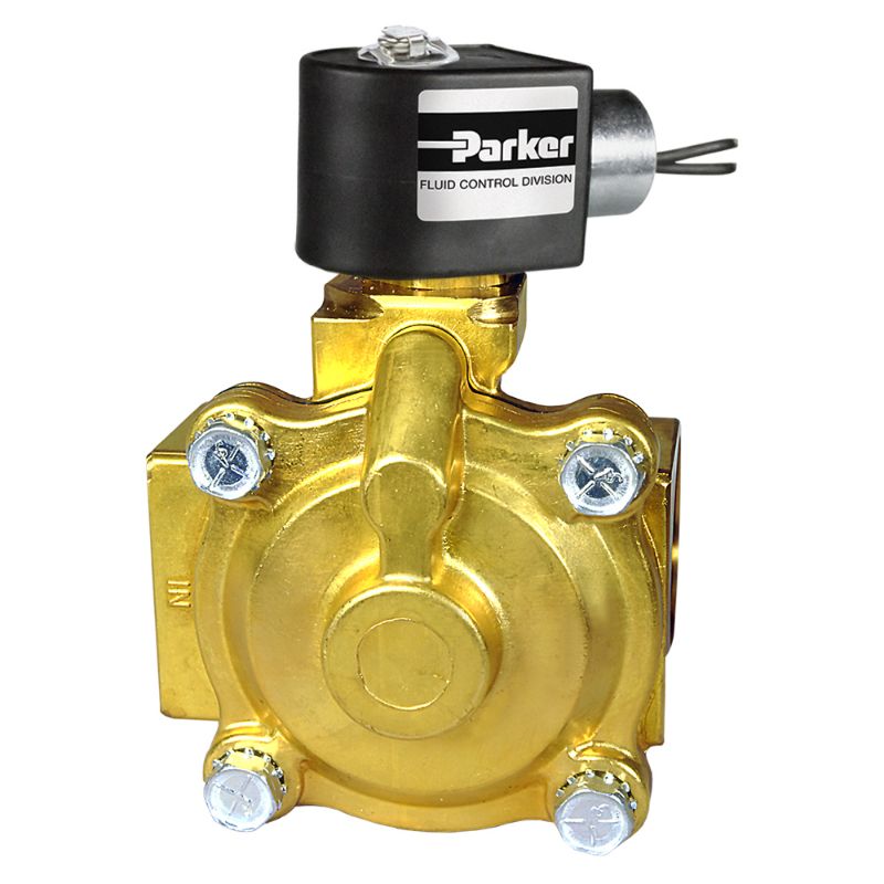 Picture of Parker 16F24O2164ACFPH01 - Parker 2-Way Normally Open, 1" NPT General Purpose Solenoid Valves