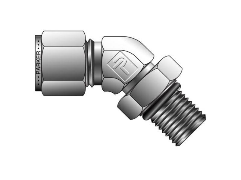 Picture of Parker 4-4 V5BZ-SS - CPI Inch Tube 45° Male Elbow SAE/MS Straight Thread - V5BZ