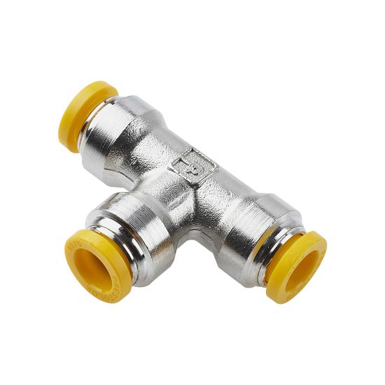 Picture of Parker 164PLP-4M - Push-to-Connect Nickel Plated Instant Fittings - Prestolok PLP Metal