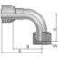 Picture of Parker 1EC43-4-4 - Crimp Style Hydraulic Hose Fitting - 43 Series Fittings