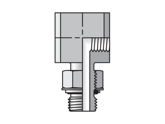Picture of Parker 2-2A4OEG4MS - Pipe & Port 90° Elbow A4OEG4M