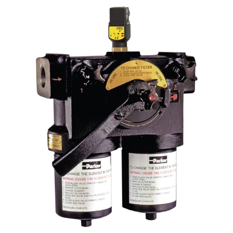 Picture of Parker 22PD102QBM3KG161 - High Pressure In-Line Duplex Filter - 22PD-32PD Series