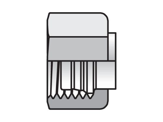 Picture of Parker 4 BTI2-B BP - Intru-Lok Nut, Ferrule, Insert BTI2