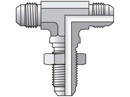 Picture of Parker 6 WJTX-WLN-S BP - Triple-Lok 37° Tee WJTX