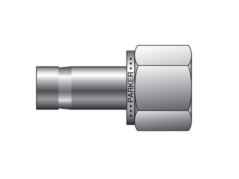 Picture of Parker 8-6K T2HG-SS - CPI Inch Tube BSPT Female Adapter - K T2HG