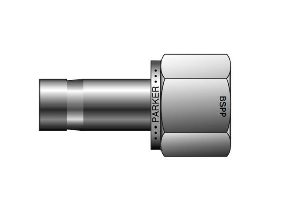 Picture of Parker 4FA4R-B - A-LOK Inch Tube BSPP Female Adapter - FA R