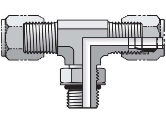 Picture of Parker 6 S5OU-S - Ferulok Tee S5BU