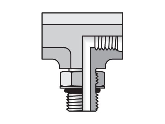 Picture of Parker 8 G5G5JA-S - Pipe & Port Tee G5G5JAO