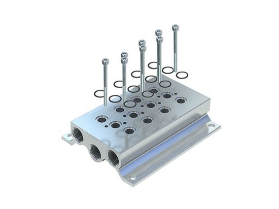 Picture of Parker 9121658075N - Viking Lite Viking Lite Series P2LAZ 4-way Bar Manifold