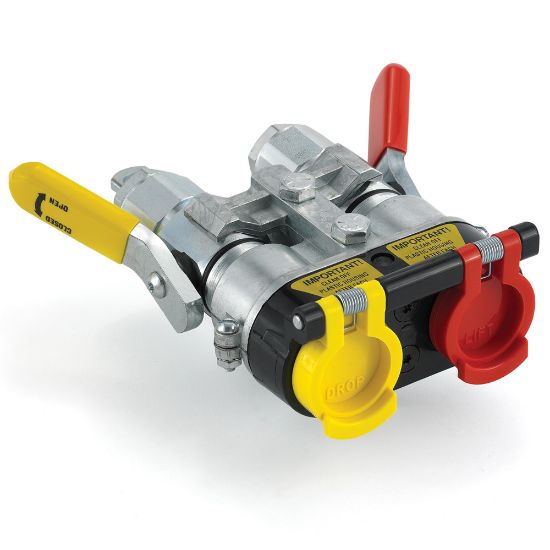 Picture of Parker 9502-4 - Agricultural Tractor Clamp Kits with Pioneer Lever Actuated Quick Couplers and Dust Cover Housing - 9500 Series Clamp Kits