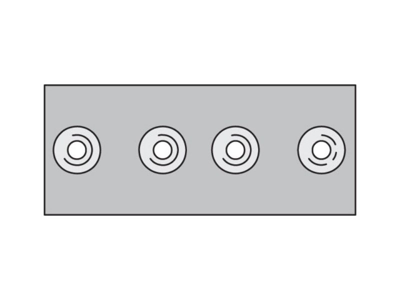 Picture of Parker APDA1X - Metric Standard Series APDA Double Weld Plate