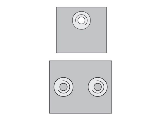 Picture of Parker APKA0X - Metric Standard Series APKA Weld Plate – Short