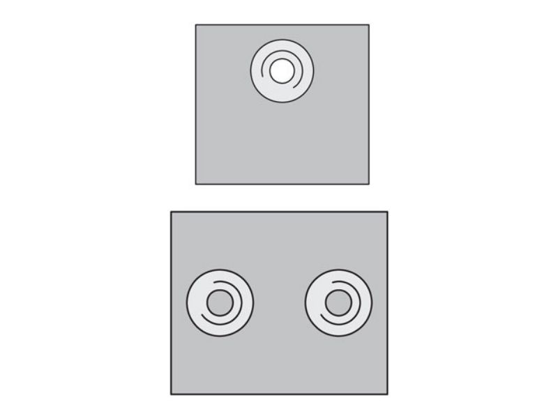 Picture of Parker APKA0X - Metric Standard Series APKA Weld Plate – Short