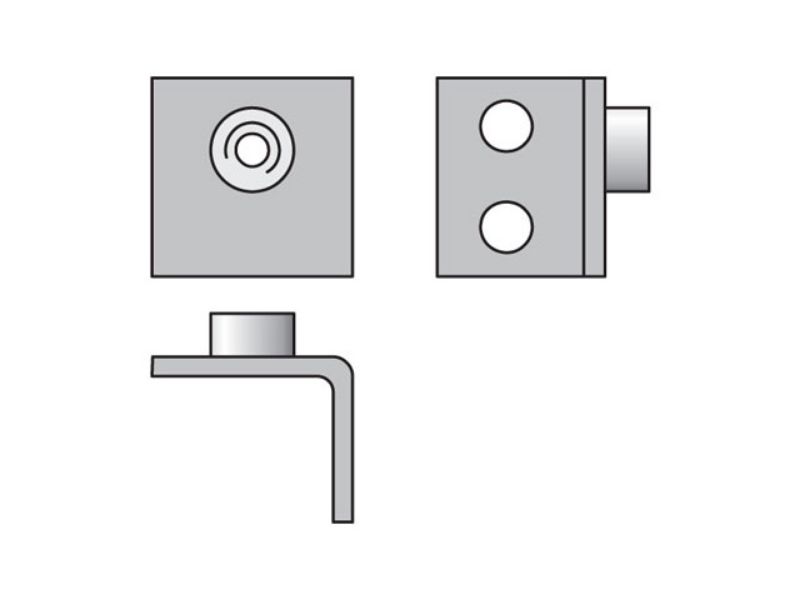 Picture of Parker APWA3X - Metric Standard Series APWA Weld Plate – Angled