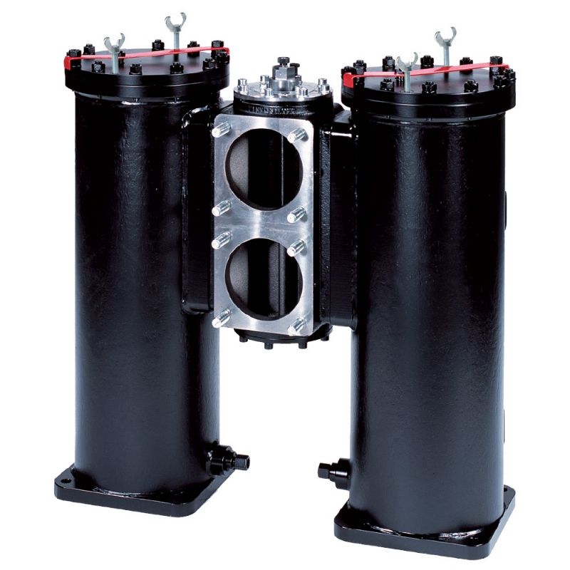 Picture of Parker DF20703015NVM3HX1601 - Low Pressure In-Line Duplex Filter - DF2070 Series